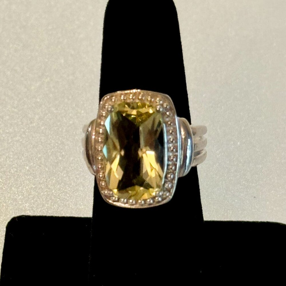 Sterling Silver Lemon Quartz Ring